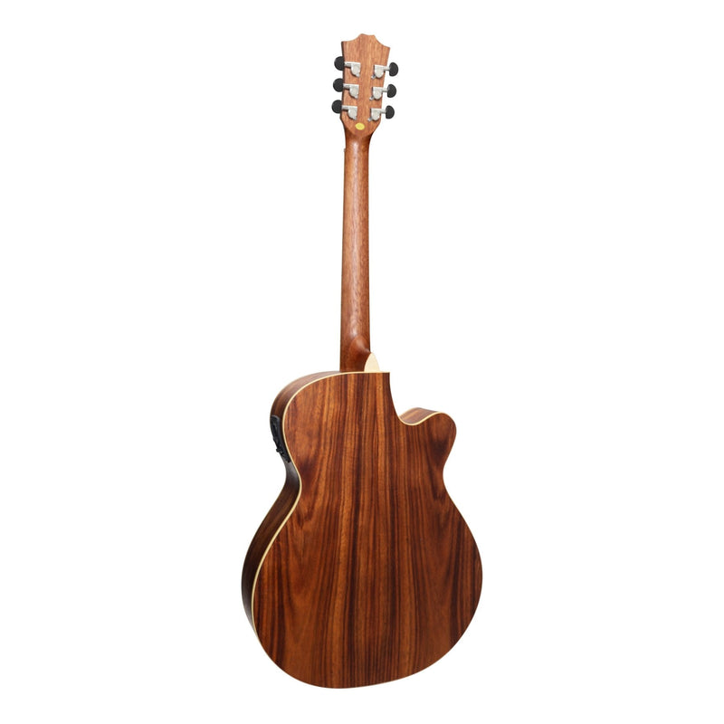 SFC-18L-RWD-Sanchez Left Handed Acoustic-Electric Small Body Cutaway Guitar (Rosewood)-Living Music