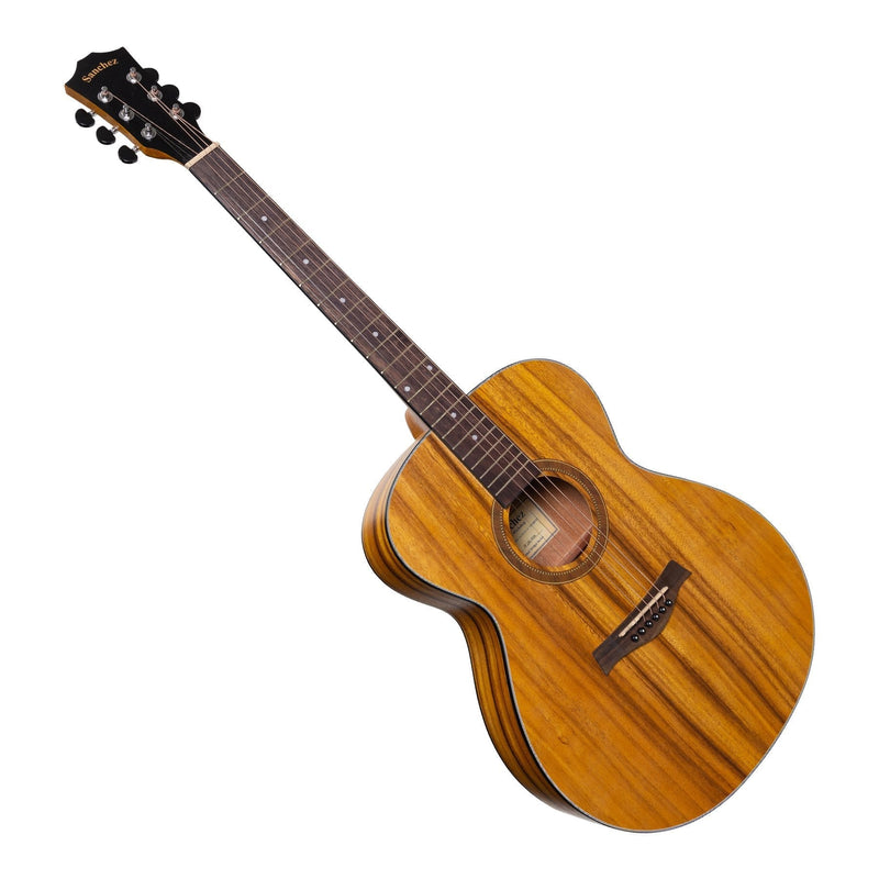 -Sanchez Left Handed Acoustic Small Body Guitar (Koa)-Living Music