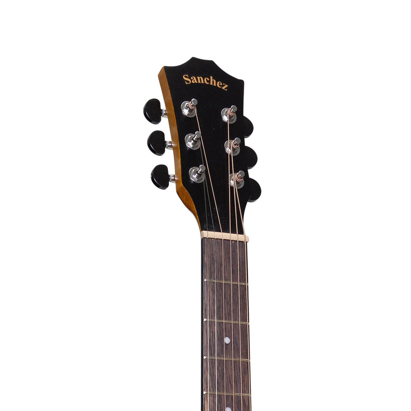 -Sanchez Left Handed Acoustic Small Body Guitar (Koa)-Living Music