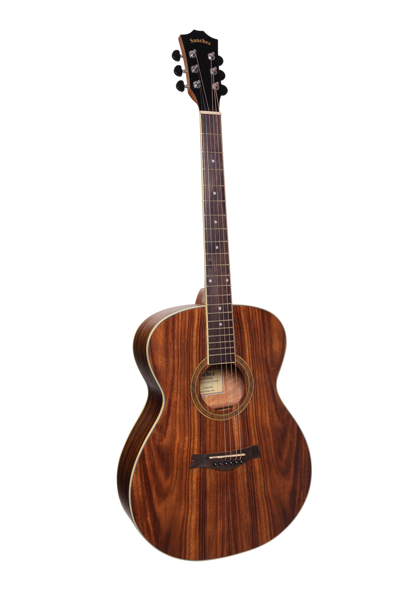 -Sanchez Left Handed Acoustic Small Body Guitar Pack (Rosewood)-Living Music