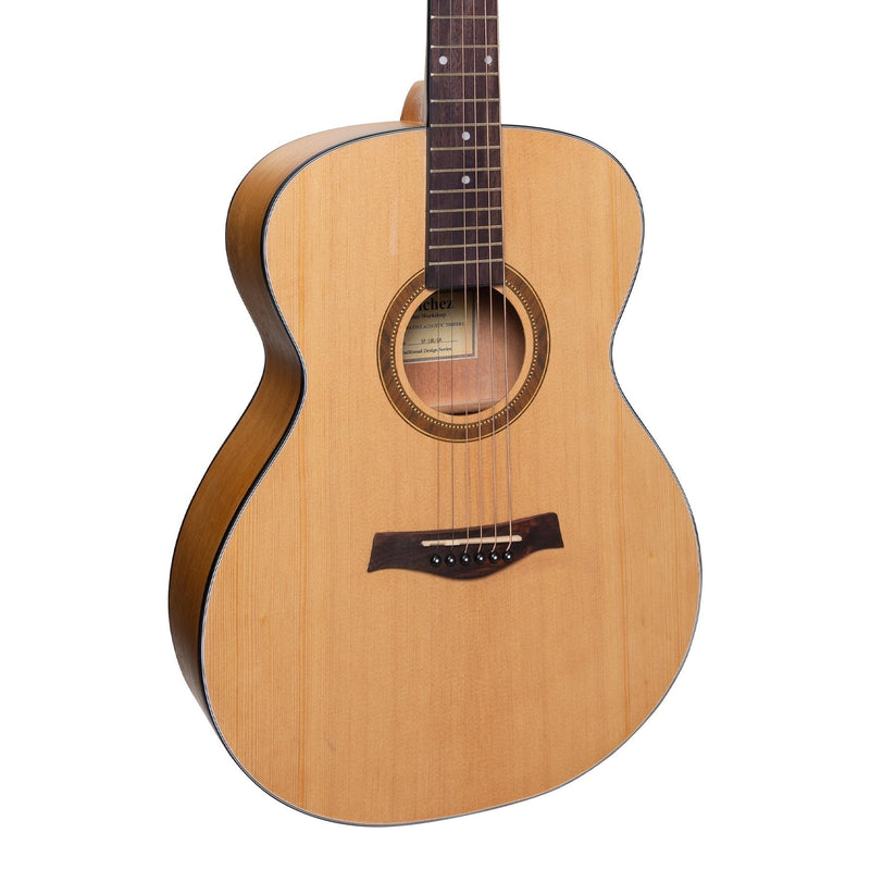 -Sanchez Left Handed Acoustic Small Body Guitar (Spruce/Acacia)-Living Music