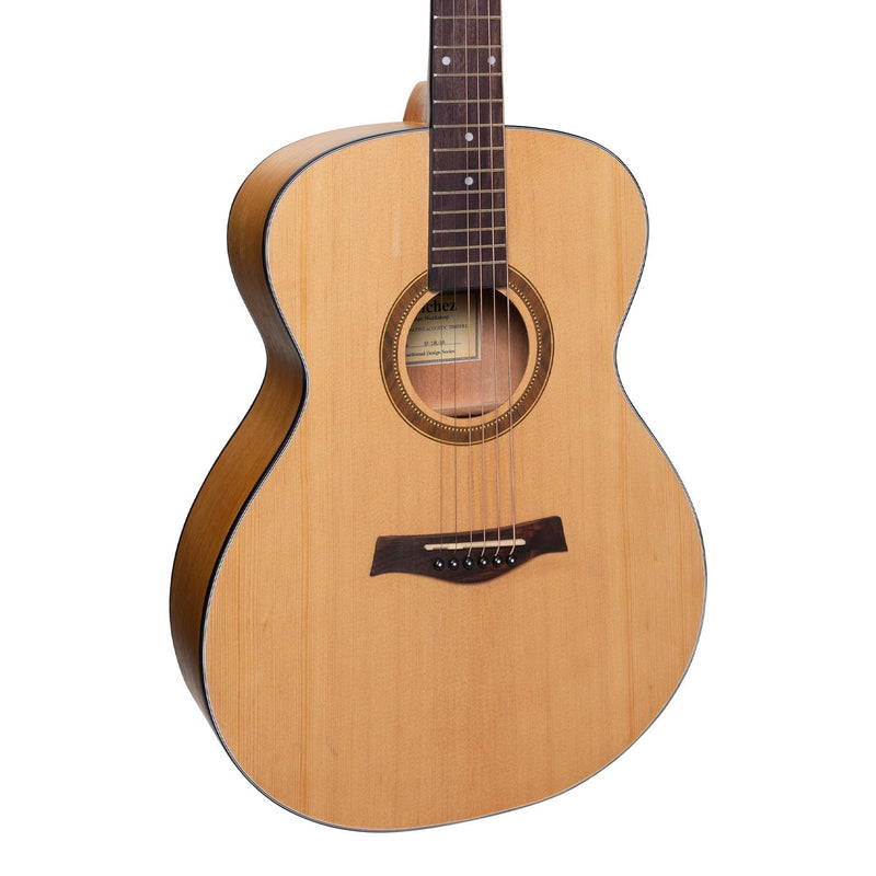 SF-18L-SA-Sanchez Left Handed Acoustic Small Body Guitar (Spruce/Acacia)-Living Music