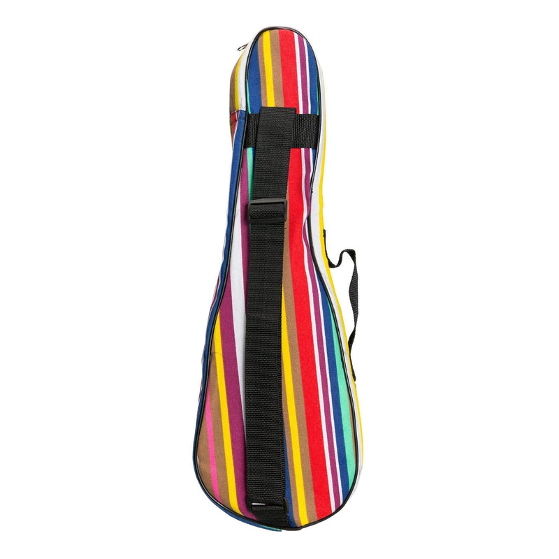 SUB-S21-B-Sanchez Padded Soprano Ukulele Gig Bag (Stripes)-Living Music