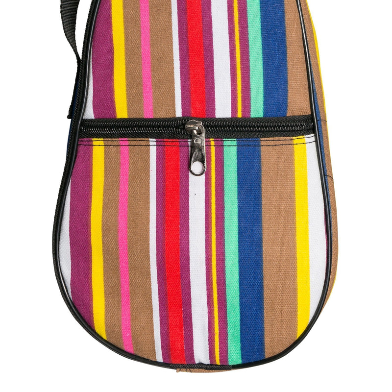 -Sanchez Padded Soprano Ukulele Gig Bag (Stripes)-Living Music