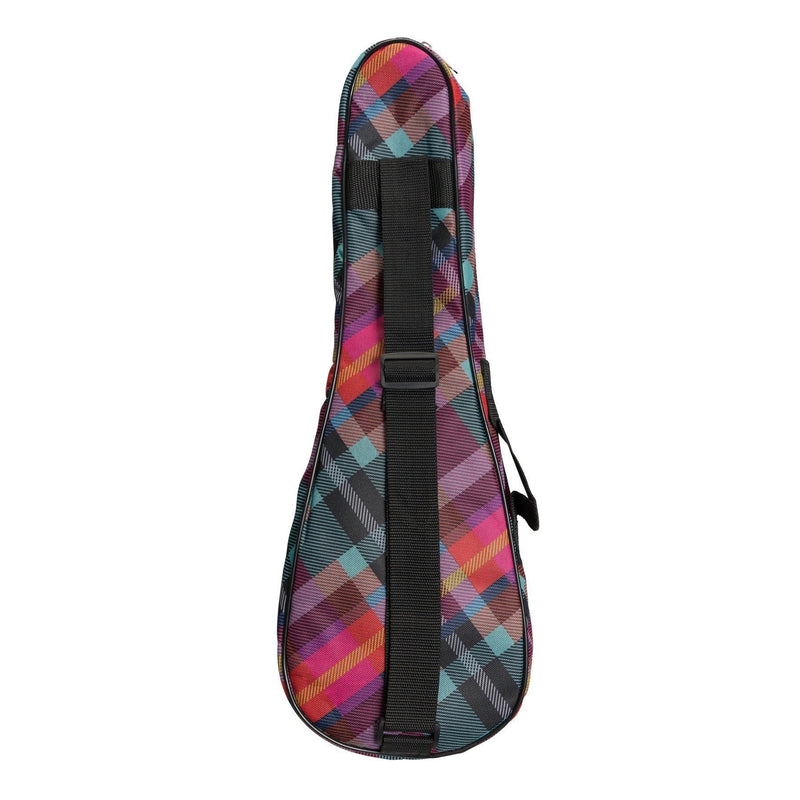 -Sanchez Padded Soprano Ukulele Gig Bag (Tartan)-Living Music