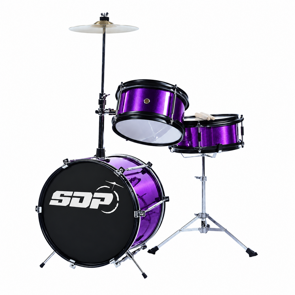 -Sonic Drive 3-Piece Junior Drum Kit (Purple)-Living Music