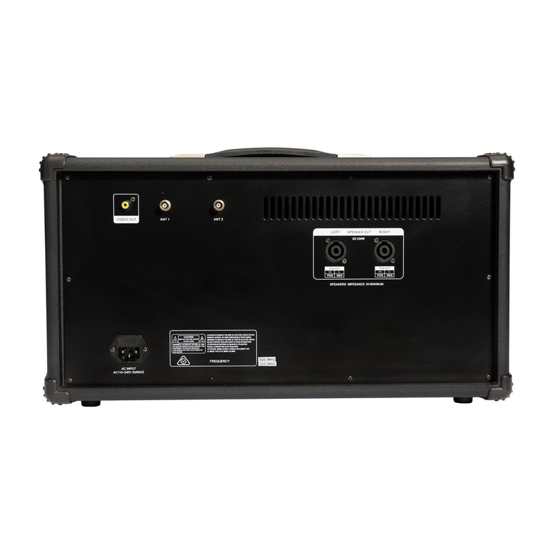 -SoundArt 8 Channel 400 Watt Dual Wireless Powered Mixer PA System with MP3 Player-Living Music