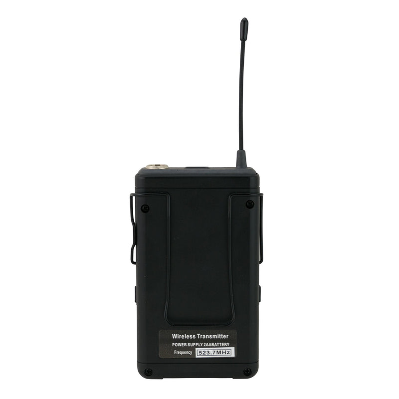 -SoundArt 8 Channel 400 Watt Dual Wireless Powered Mixer PA System with MP3 Player-Living Music