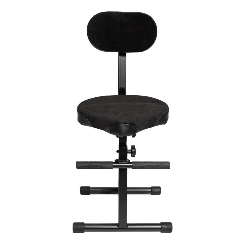 KGB-01-BLK-SoundArt Deluxe Height Adjustable Guitarist Stool-Living Music