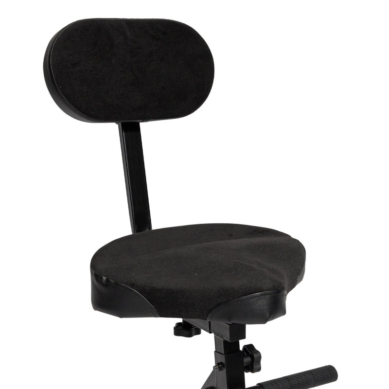 KGB-01-BLK-SoundArt Deluxe Height Adjustable Guitarist Stool-Living Music