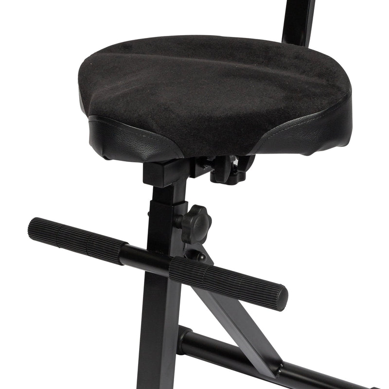 KGB-01-BLK-SoundArt Deluxe Height Adjustable Guitarist Stool-Living Music