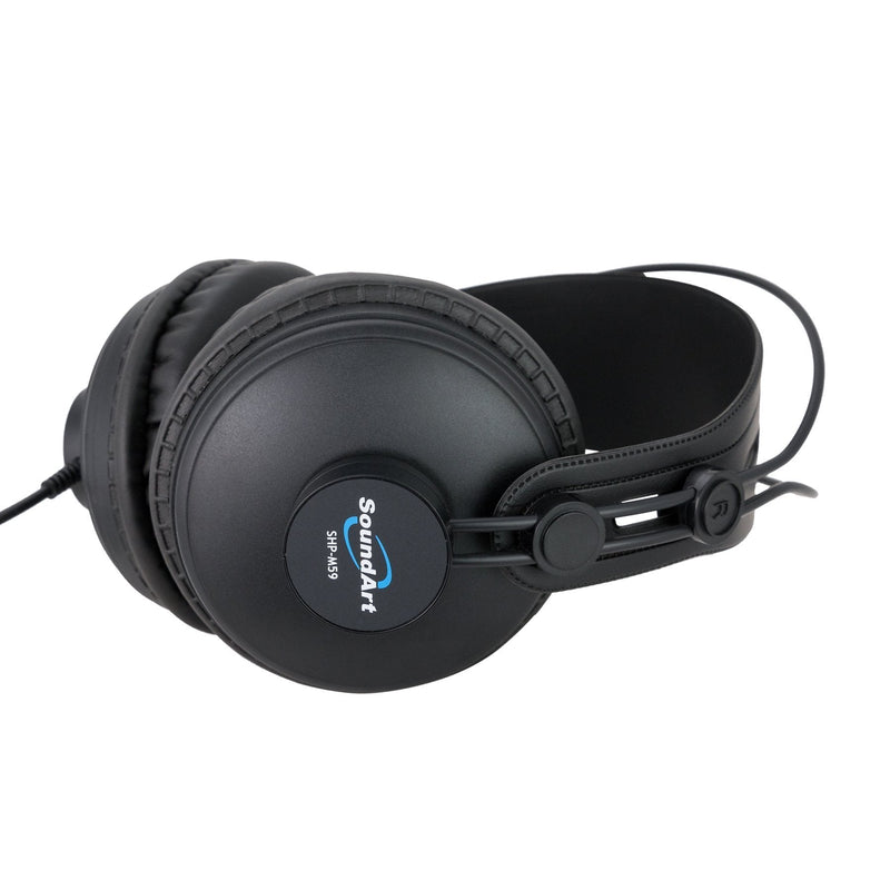 SHP-M59-BLK-SoundArt Premium Closed Back Studio Heaphones-Living Music