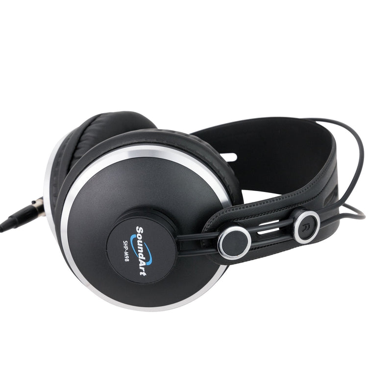 SHP-M98-BLK-SoundArt Professional Premium Closed Back Studio Headphones-Living Music