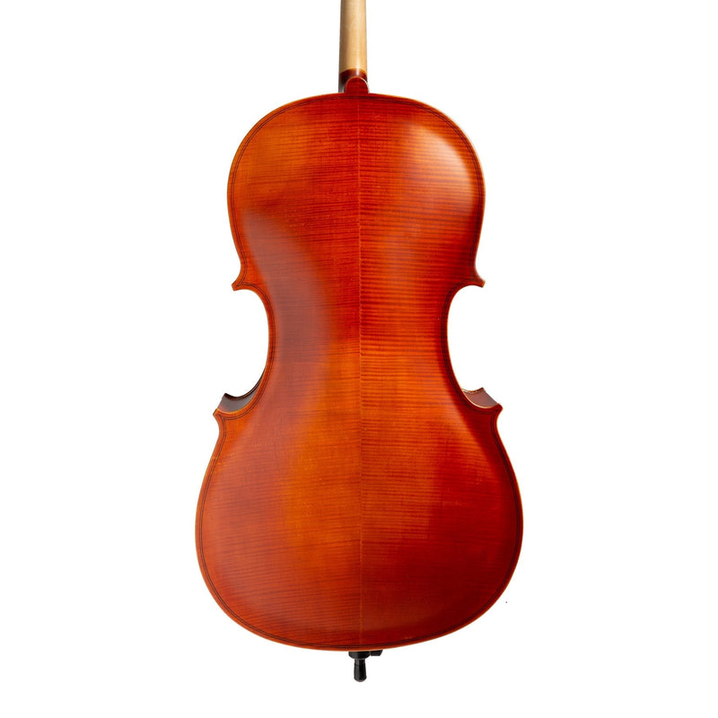 KSO-CE295(1/2)-ANT-Steinhoff 1/2 Size Solid Top Student Cello Set (Antique Finish)-Living Music
