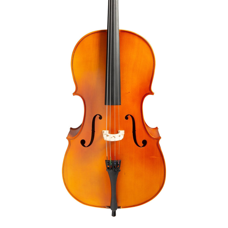 -Steinhoff 1/2 Size Solid Top Student Cello Set (Natural Satin)-Living Music