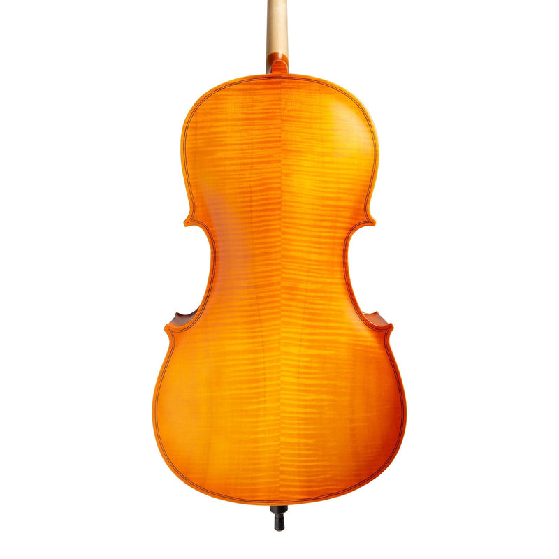 -Steinhoff 1/2 Size Solid Top Student Cello Set (Natural Satin)-Living Music