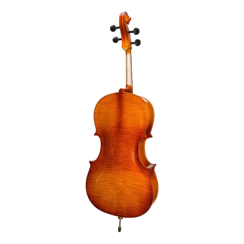 -Steinhoff 1/4 Size Solid Top Student Cello Set (Natural Gloss)-Living Music