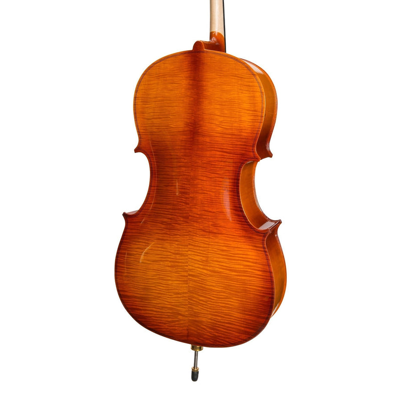 KSO-CE295(1/4)-NGL-Steinhoff 1/4 Size Solid Top Student Cello Set (Natural Gloss)-Living Music