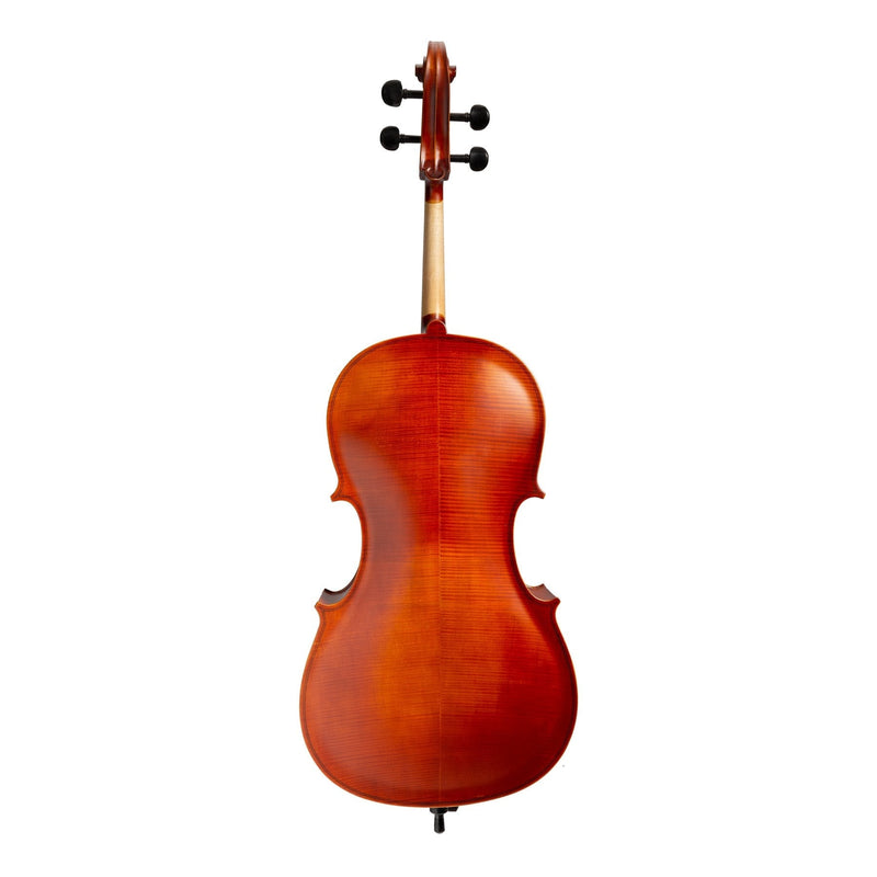 KSO-CE295(3/4)-ANT-Steinhoff 3/4 Size Solid Top Student Cello Set (Antique Finish)-Living Music