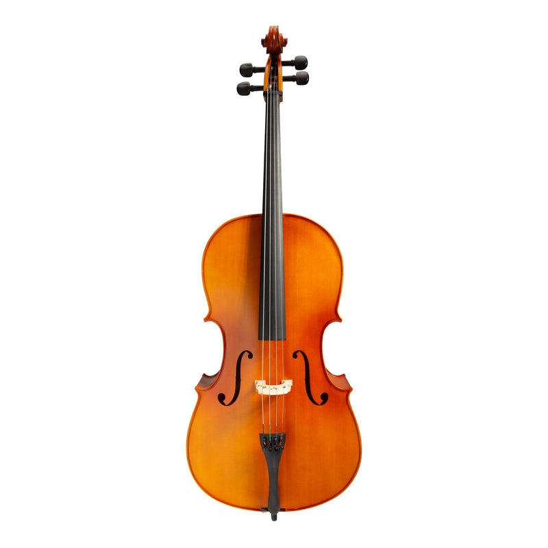 KSO-CE295(3/4)-NST-Steinhoff 3/4 Size Solid Top Student Cello Set (Natural Satin)-Living Music