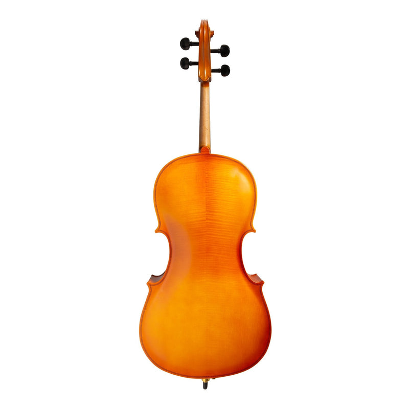 -Steinhoff 3/4 Size Solid Top Student Cello Set (Natural Satin)-Living Music