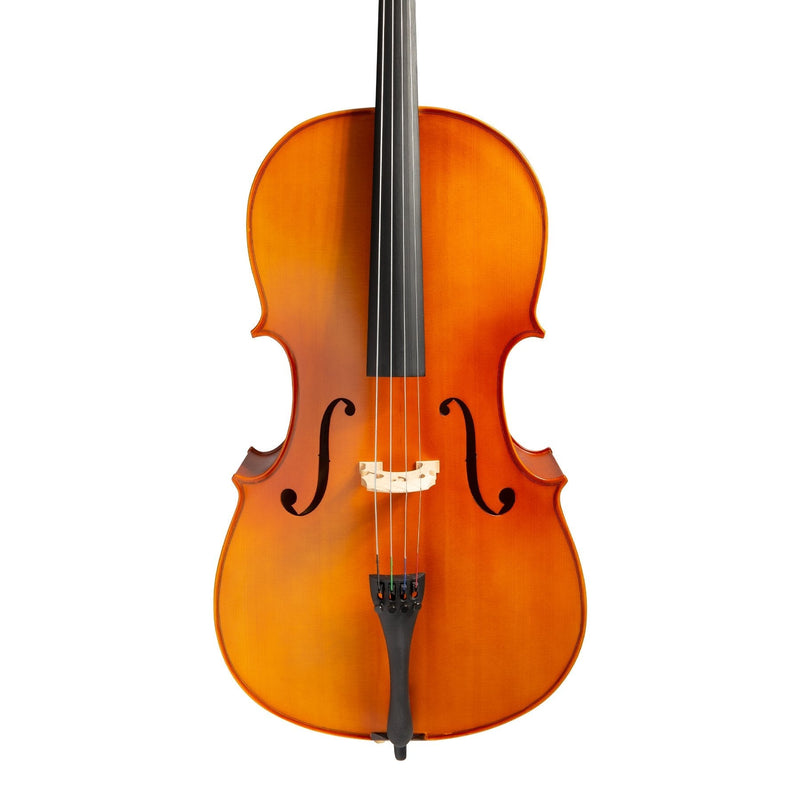 KSO-CE295(3/4)-NST-Steinhoff 3/4 Size Solid Top Student Cello Set (Natural Satin)-Living Music