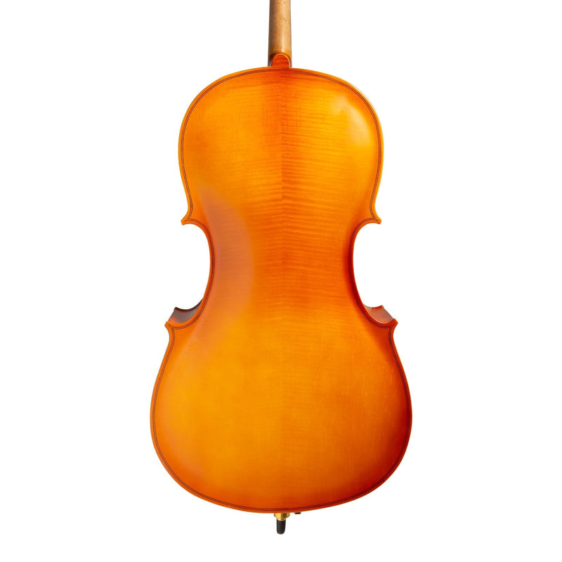 -Steinhoff 3/4 Size Solid Top Student Cello Set (Natural Satin)-Living Music