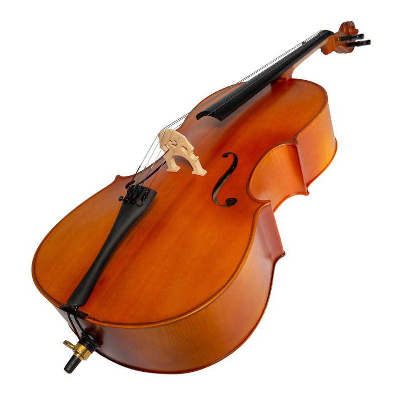 -Steinhoff 3/4 Size Solid Top Student Cello Set (Natural Satin)-Living Music