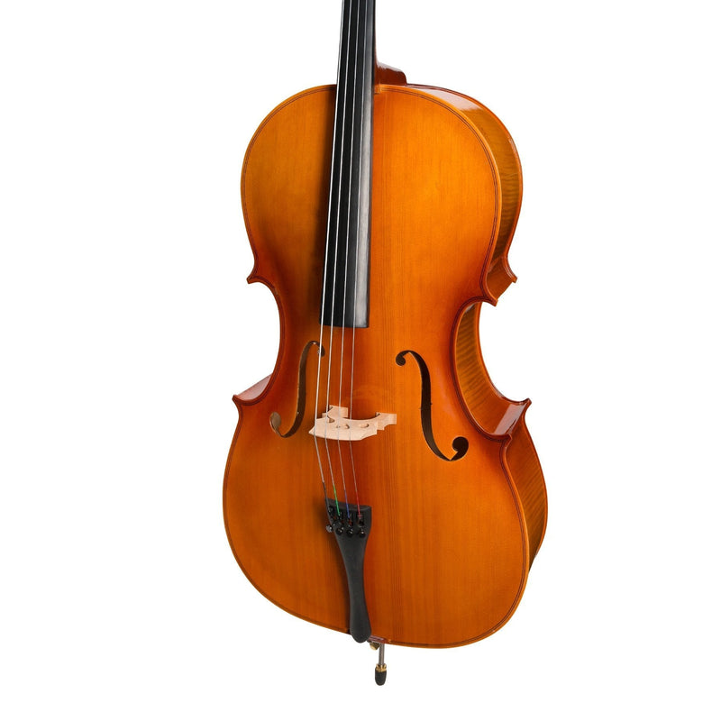-Steinhoff 3/4 Size Student Cello Set (Natural Gloss)-Living Music
