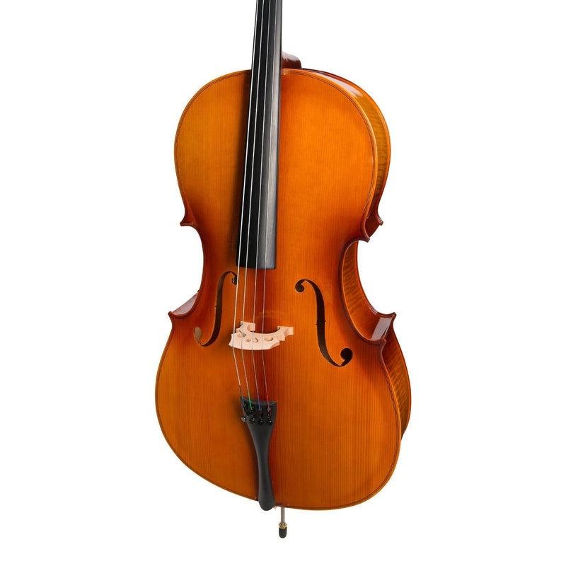-Steinhoff Full Size Student Cello Set (Natural Gloss)-Living Music
