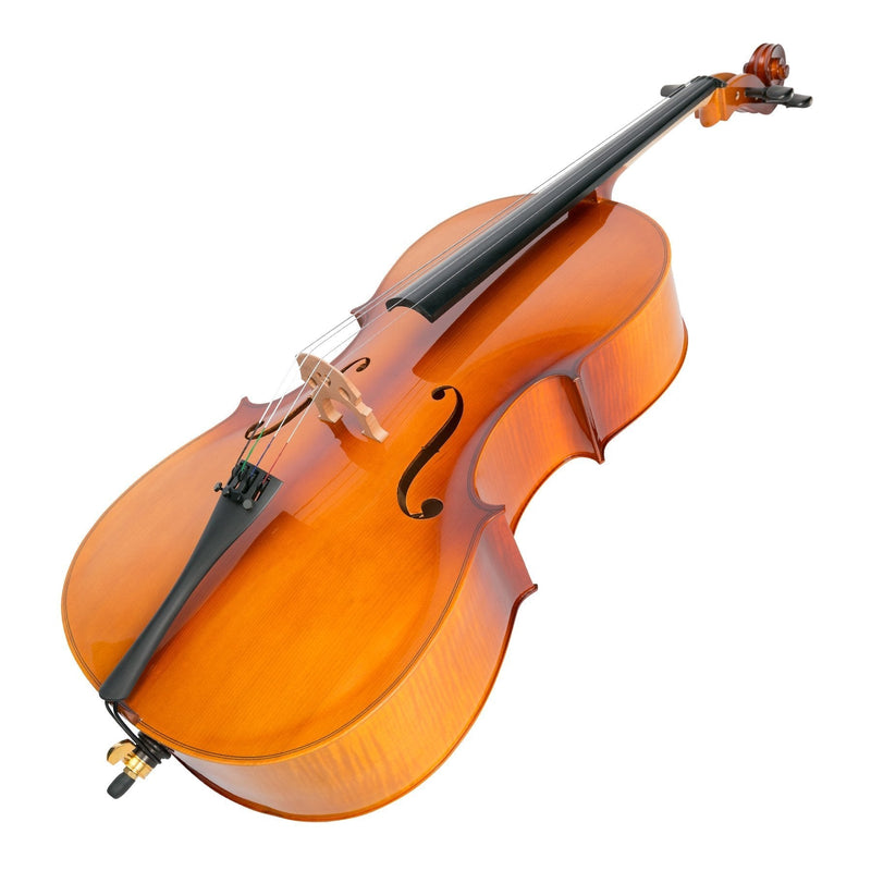 -Steinhoff Full Size Student Cello Set (Natural Gloss)-Living Music
