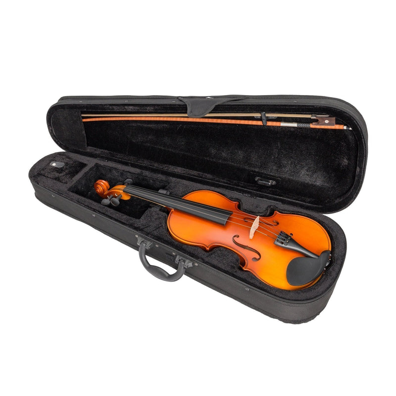 -Steinhoff Full Size Student Solid Top Violin Set (Natural Satin)-Living Music