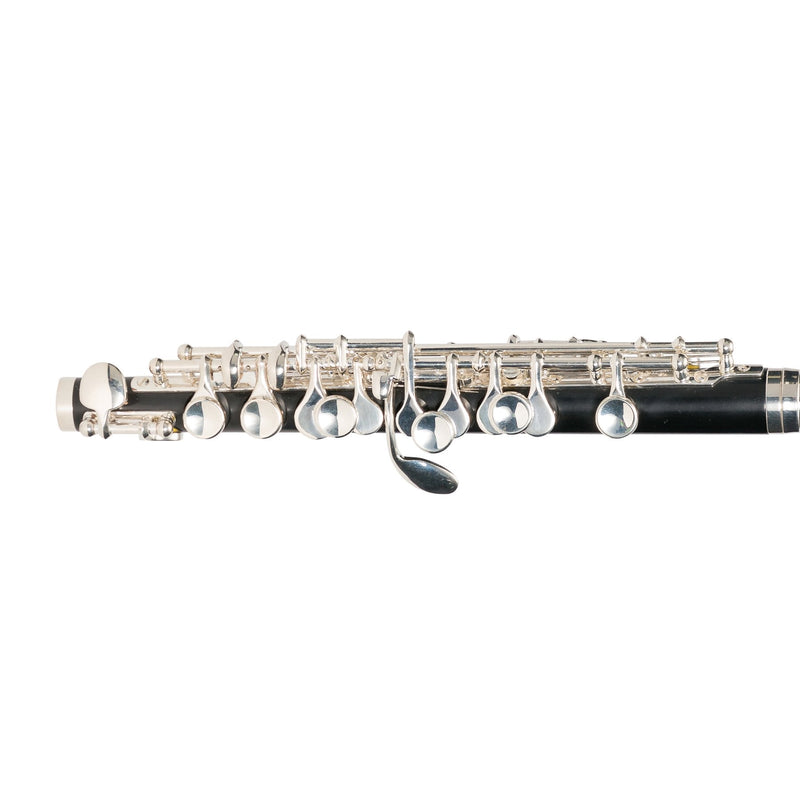 -Steinhoff Intermediate Piccolo Flute (Black & Silver)-Living Music