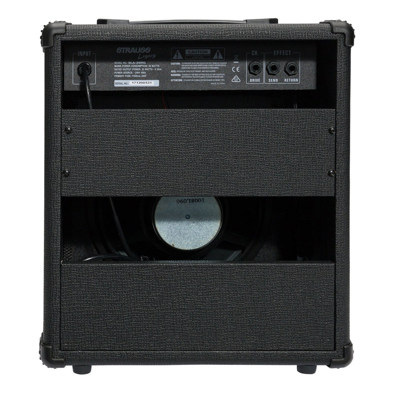 -Strauss 'Legacy' 35 Watt Combo Solid State Guitar Amplifier (Black)-Living Music