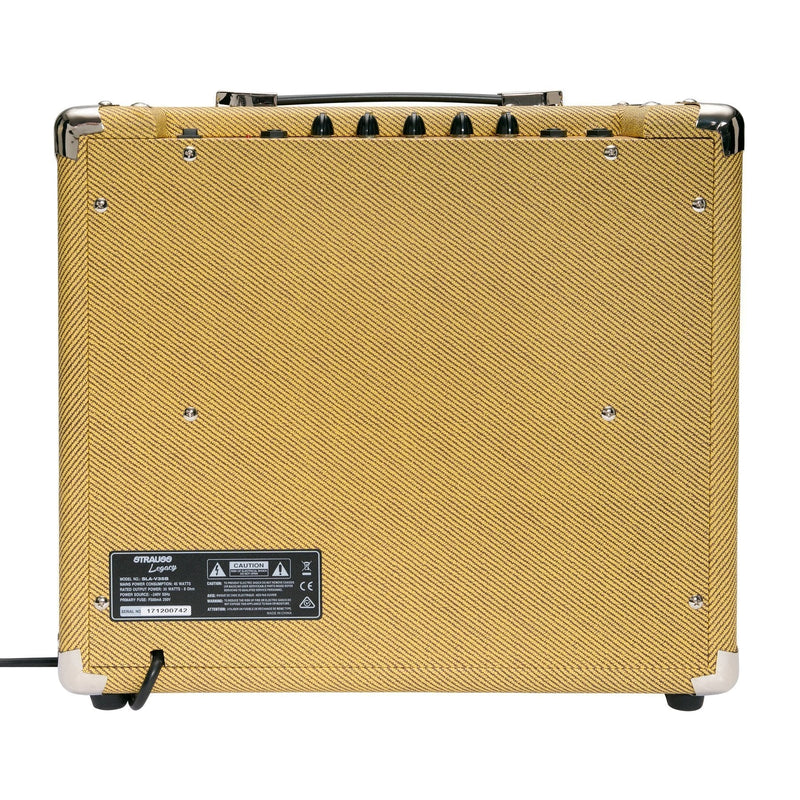 SLA-V35B-TWD-Strauss 'Legacy Vintage' 35 Watt Combo Solid State Bass Amplifier (Tweed)-Living Music