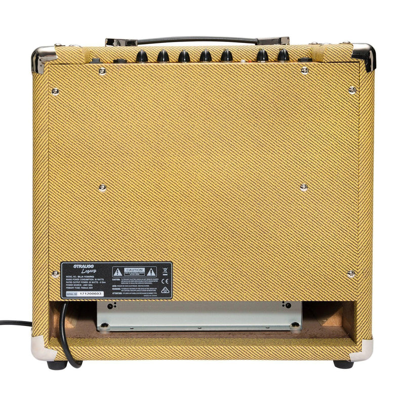 SLA-V35RG-TWD-Strauss 'Legacy Vintage' 35 Watt Combo Solid State Guitar Amplifier (Tweed)-Living Music