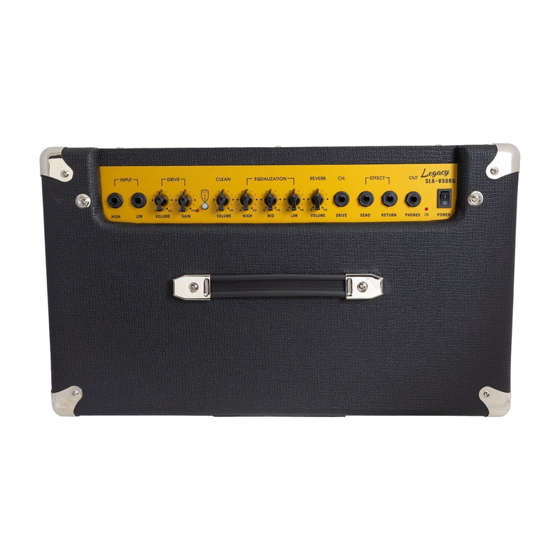 -Strauss 'Legacy Vintage' 50 Watt Combo Solid State Guitar Amplifier (Black)-Living Music