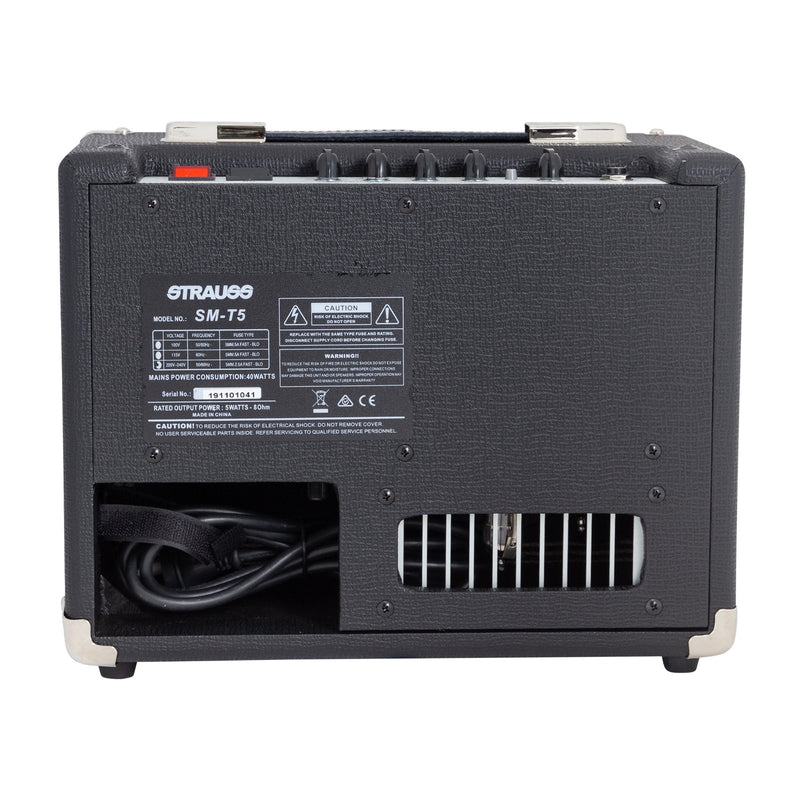 SM-T5-BLK-Strauss SM-T5 5 Watt Combo Valve Amplifier (Black)-Living Music