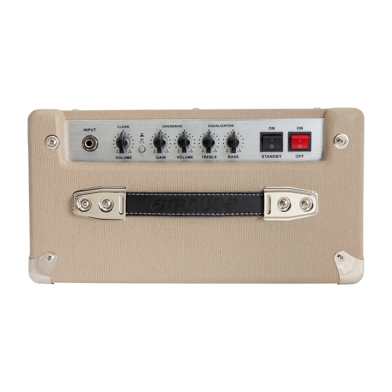 -Strauss SM-T5 5 Watt Combo Valve Amplifier (Cream)-Living Music