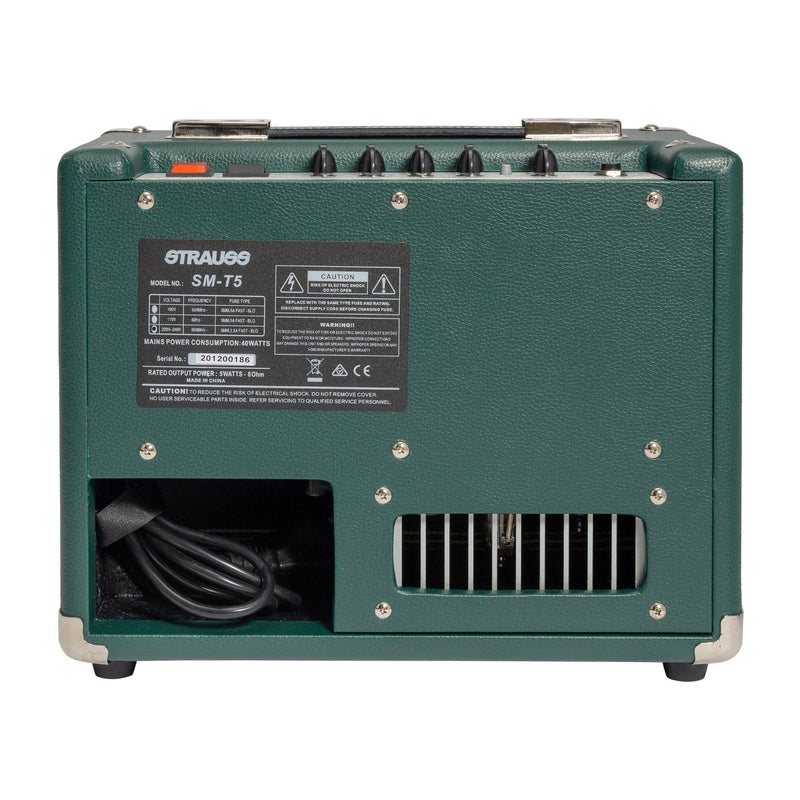 -Strauss SM-T5 5 Watt Combo Valve Amplifier (Green)-Living Music