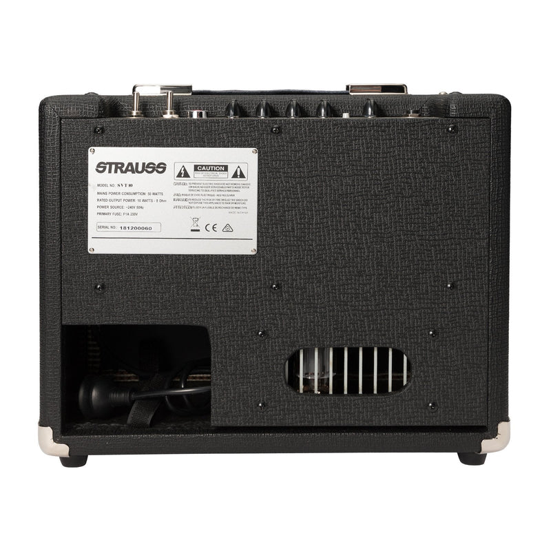 -Strauss SVT-10 10 Watt Combo Valve Amplifier (Black)-Living Music