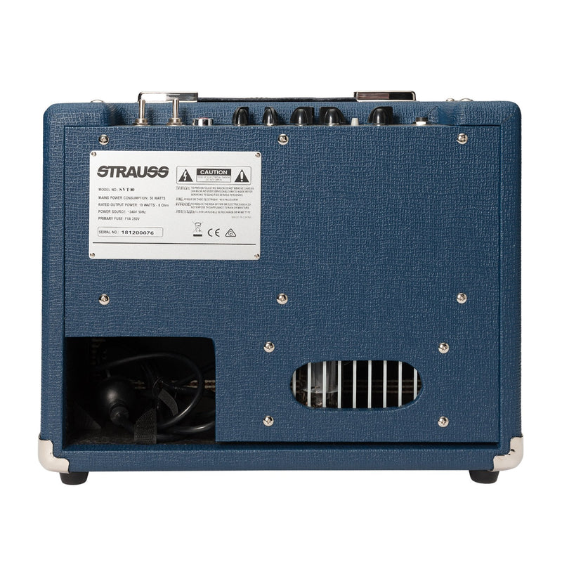 -Strauss SVT-10 10 Watt Combo Valve Amplifier (Blue)-Living Music