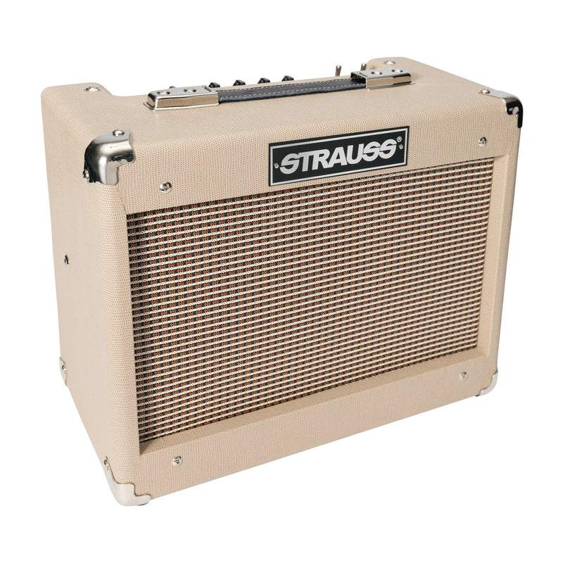 -Strauss SVT-10 10 Watt Combo Valve Amplifier (Cream)-Living Music