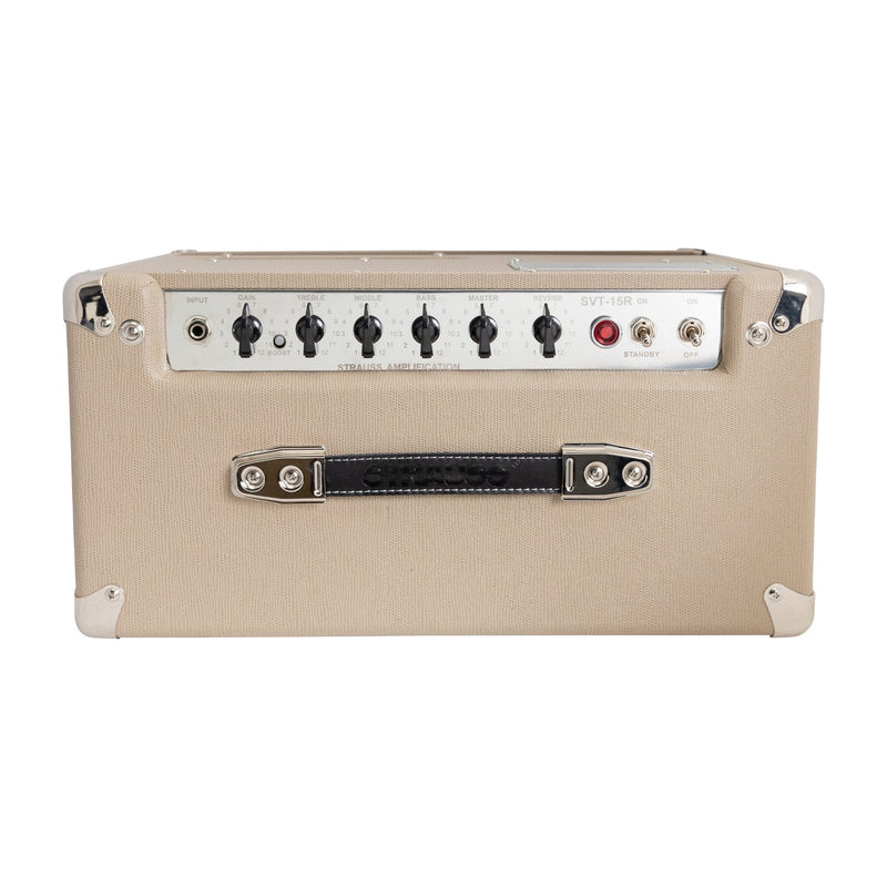-Strauss SVT-15R 15 Watt Combo Valve Amplifier with Reverb (Cream)-Living Music