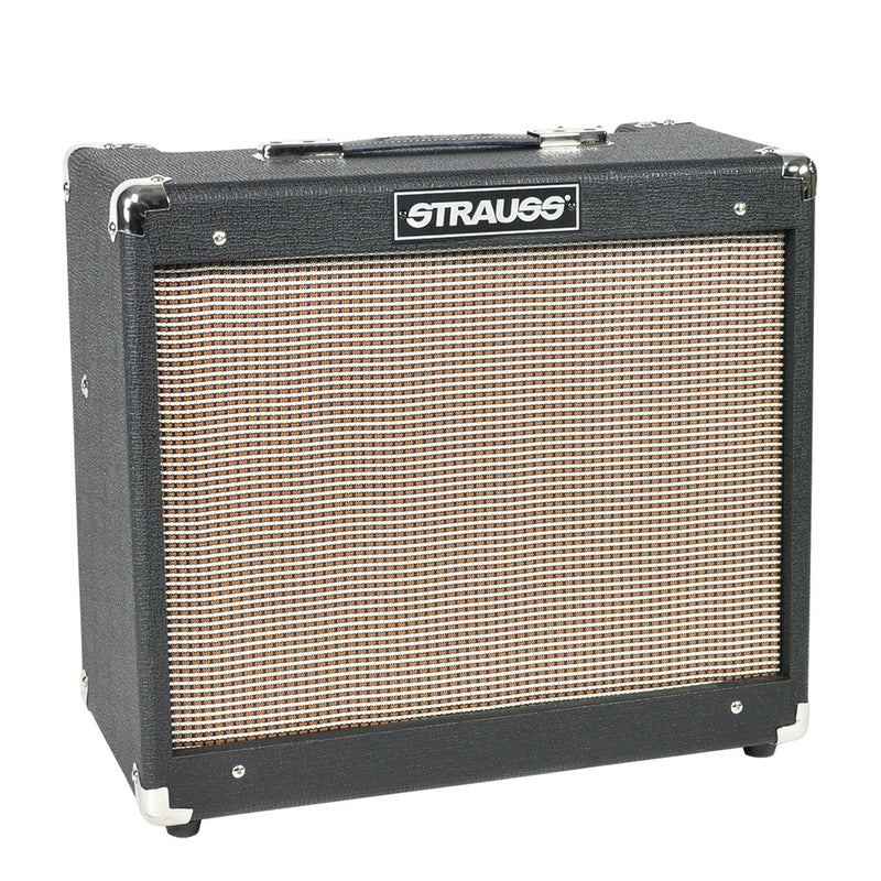 -Strauss SVT-20R 20 Watt Combo Valve Amplifier with Reverb (Black)-Living Music