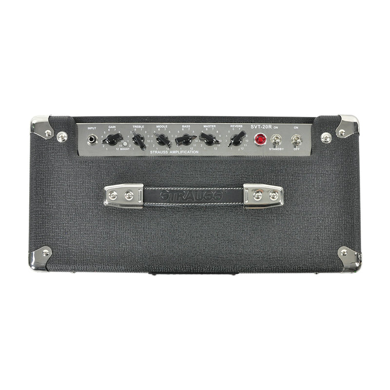 -Strauss SVT-20R 20 Watt Combo Valve Amplifier with Reverb (Black)-Living Music