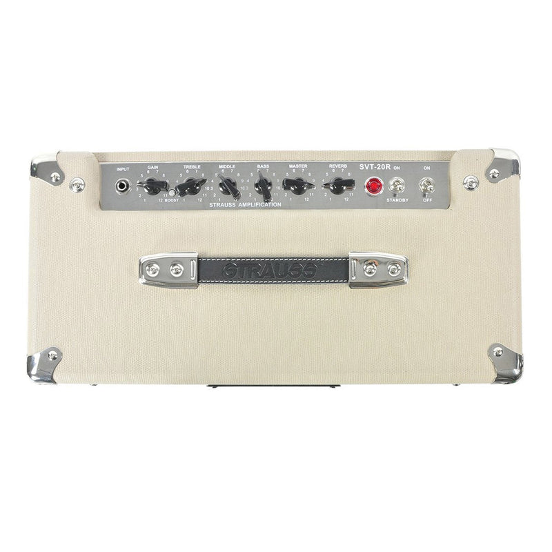 SVT-20R-CRM-Strauss SVT-20R 20 Watt Combo Valve Amplifier with Reverb (Cream)-Living Music