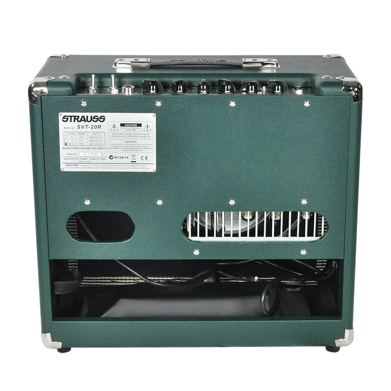 -Strauss SVT-20R 20 Watt Combo Valve Amplifier with Reverb (Green)-Living Music