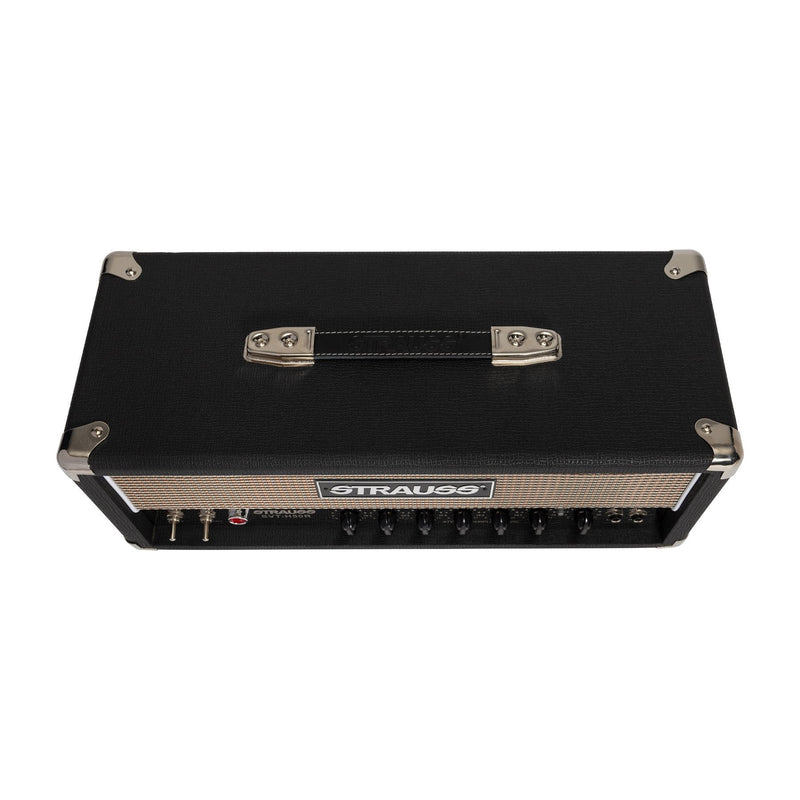 -Strauss SVT-H50R 50 Watt Valve Amplifier Head with Reverb (Black)-Living Music