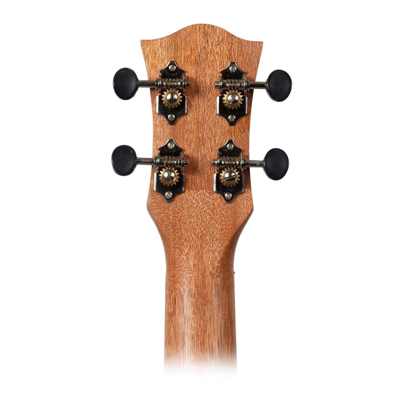 TFMB-2P-NST-Tiki '2 Series' Mahogany Flame Top Baritone Electric Ukulele with Gig Bag (Natural Satin)-Living Music